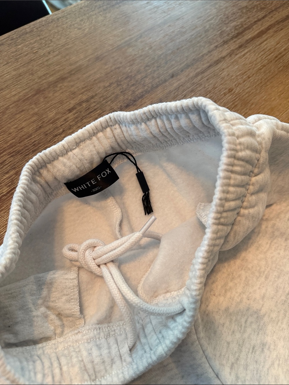 White fox. Gray Athletic Shorts with Blue Logo - Picture 2 of 7